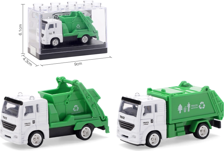 Kovový model smetiarskeho vozidla 1:64