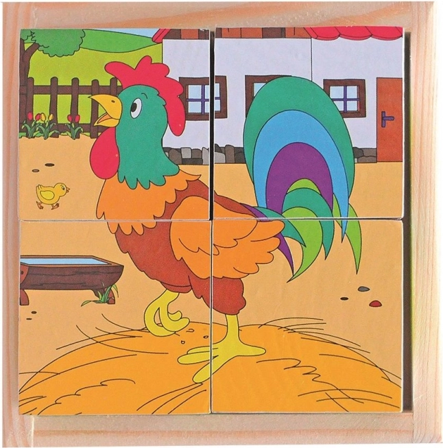 Kockové puzzle – život na vidieku