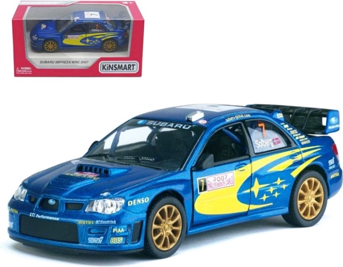 Subaru Impreza WRC kovový model 1:36 s pohonom Pull Back