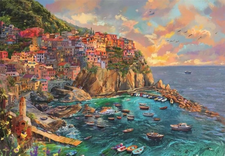 Clementoni puzzle Maľovaná Manarola 2000 dielikov