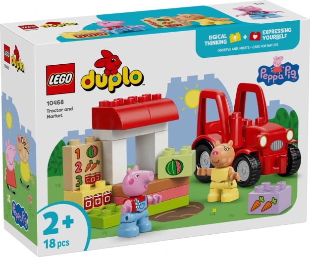 LEGO DUPLO PEPPA PIG traktor a trh (10468)