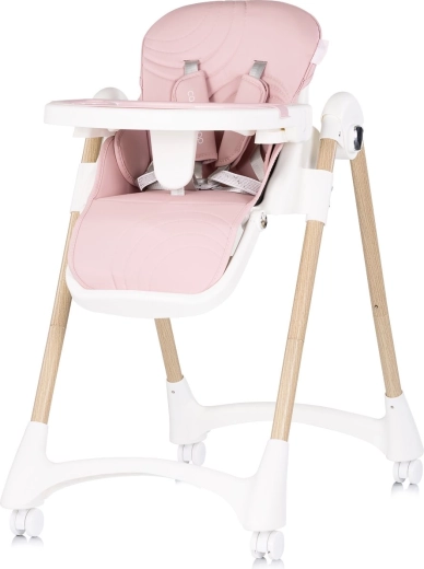 Chipolino jedálenská stolička Candy Shop powder pink