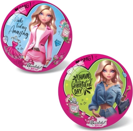 Detská lopta Beautiful Girl Love Fashion 23 cm