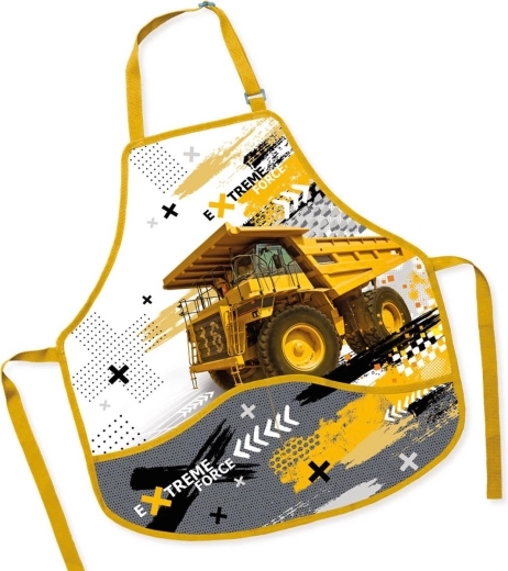 Detská zástera na výtvarnú výchovu Nákladné auto 50 × 55 cm - 1 kus