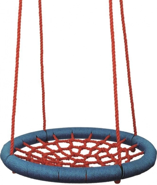 Hojdací kruh Woody červeno-modrý