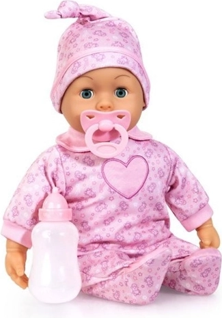 Hovoriaca bábika BAYER Bobas 38 cm Prvé slová