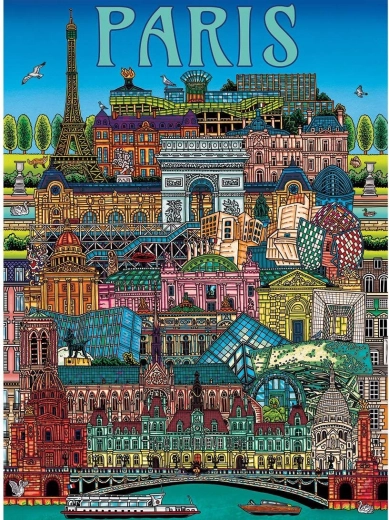Gibsons puzzle pohľad na Paríž 500 dielikov