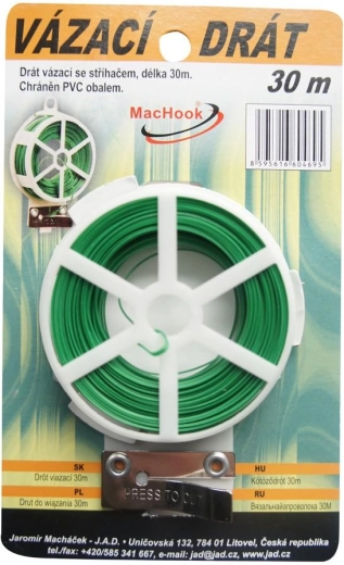 Viazací drôt PVC so strihačom 30 m
