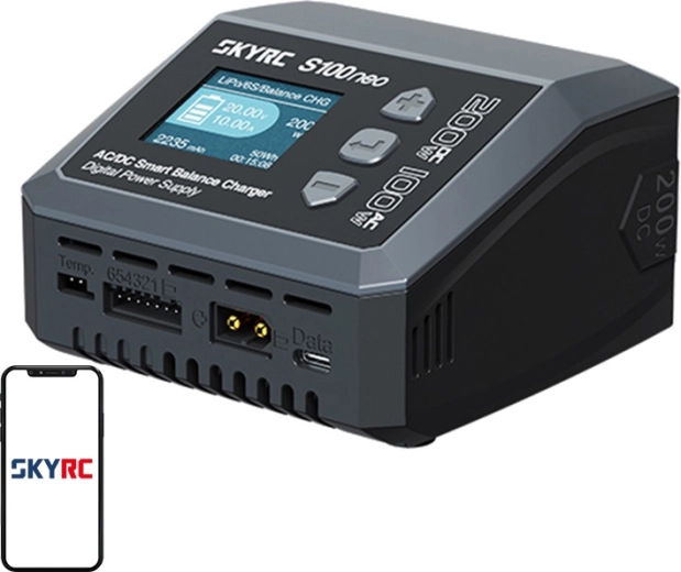 Inteligentná nabíjačka AC/DC SkyRC S100neo