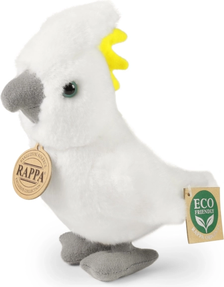 Plyšový papagáj kakadu 17 cm ECO-FRIENDLY