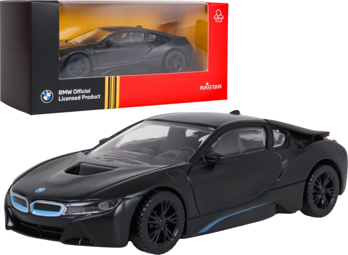 Kovový model BMW i8 Rastar v mierke 1:43 – Čierna