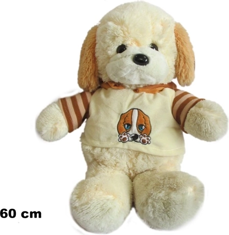 Veľký plyšový pes s tričkom 65 cm
