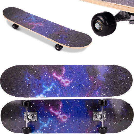 Skateboard Galaxy s obojstrannou potlačou