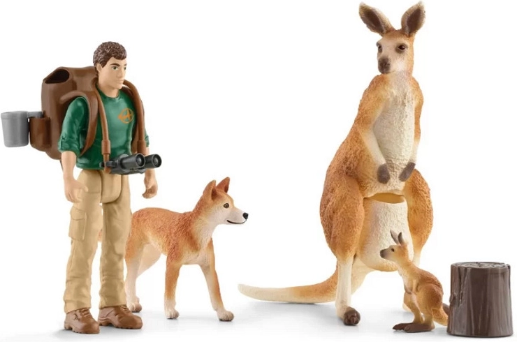 Schleich sada klokanov – dobrodružstvo v austrálskom buši