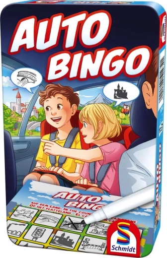 Schmidt Spiele auto bingo v kovovej krabičke - 1 kus