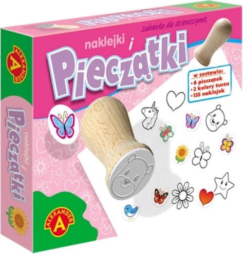 Sada pečiatok a nálepiek pre dievčatá ALEXANDER