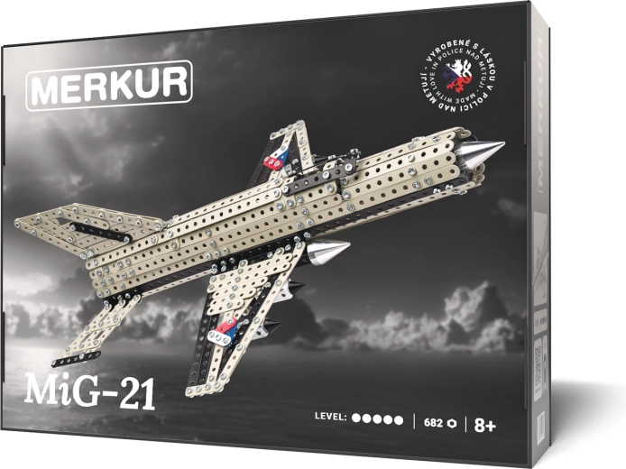 Merkur stavebnica stíhačka MIG-21, 682 dielikov