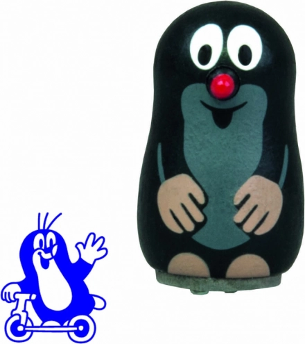 Pečiatka Krtko na kolobežke