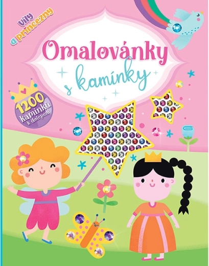Omaľovánky s kamienkami Víly a princezné
