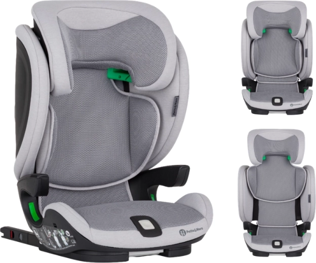 Petite&Mars autosedačka elite fix pro i-size gentle grey air 100–150 cm