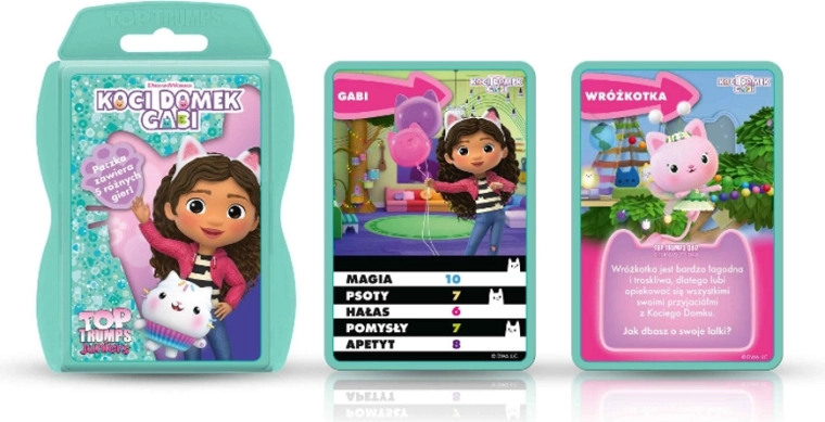 Kartová spoločenská hra Top Trumps Junior – Gabi a Mačací domček