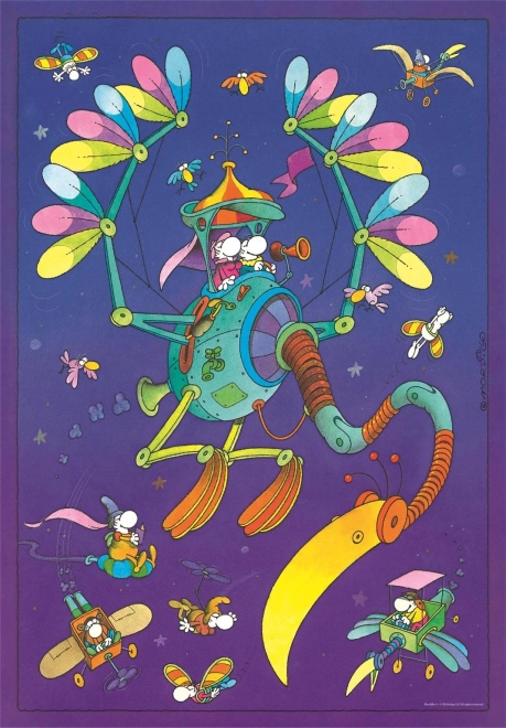 Puzzle Mordillo: cesta 500 dielikov