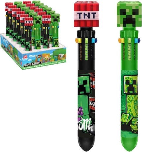 Minecraft viacfarebné guľôčkové pero (10 farieb)