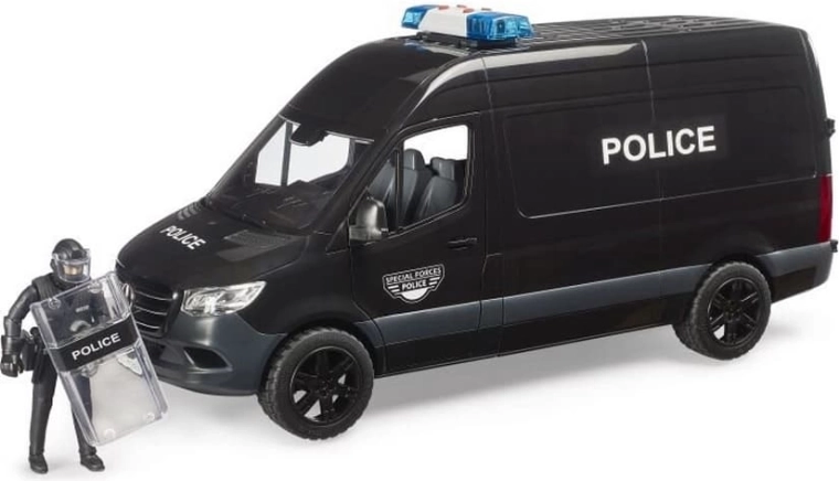 Bruder policajná dodávka Mercedes‑Benz Sprinter s ťažkoodencom