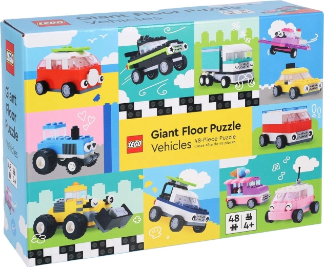 Chronicle Books obrovské podlahové puzzle LEGO: Dopravné prostriedky, 48 dielikov