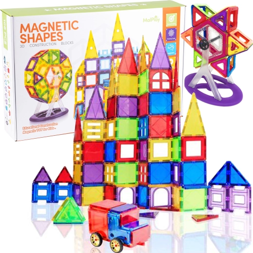Magnetická 3D stavebnica – 106 dielov