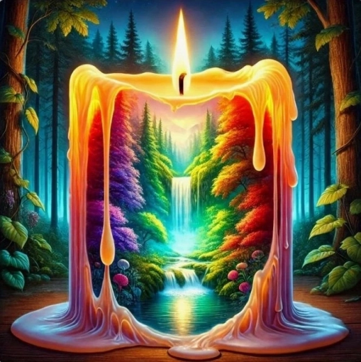 Norimpex maľovanie podľa čísel sviečka 40 × 50 cm