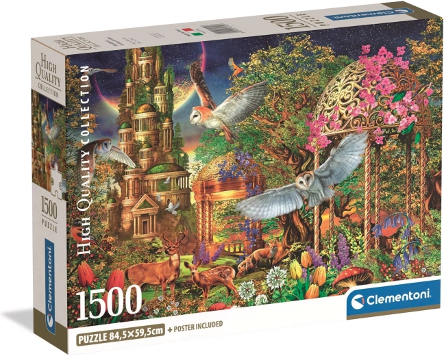 Clementoni puzzle 1500 dielikov Fantazijná záhrada v lese