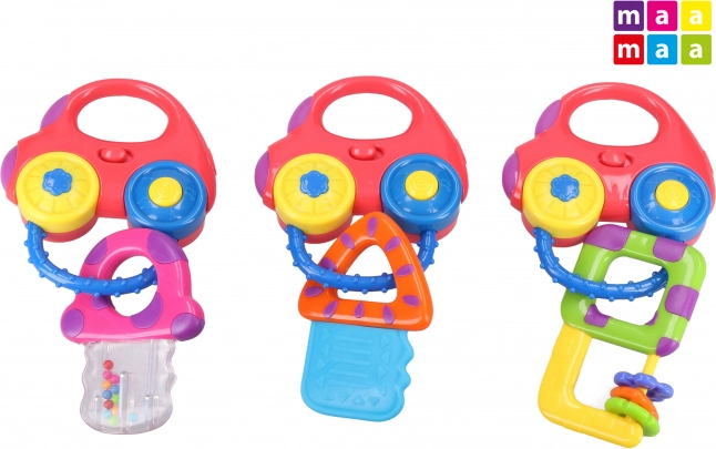 Detské kľúče k autu so svetlom a zvukom 18 cm