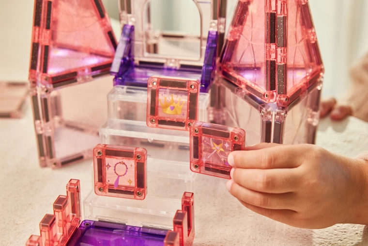 Cleverclixx magnetická stavebnica Princeznin palác – 38 ks