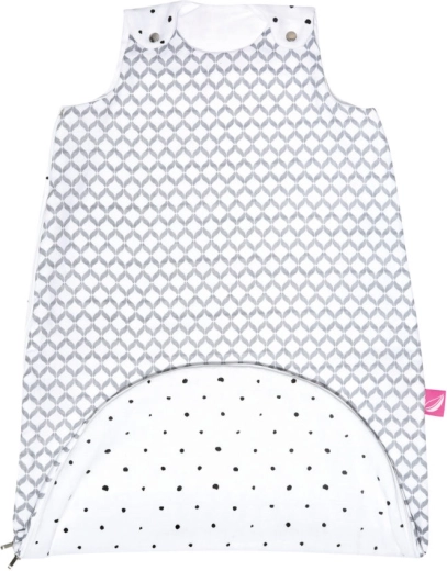 Spací vak pre bábätko 2v1 MOTHERHOOD Zip‑a‑Round Grey Classics, 0,5 TOG, 3–18 mesiacov