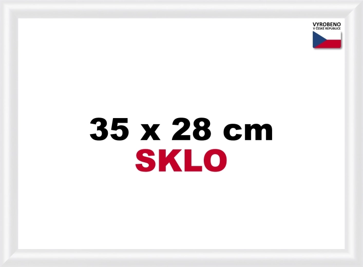 Plastový fotorám 35 × 28 cm – biely