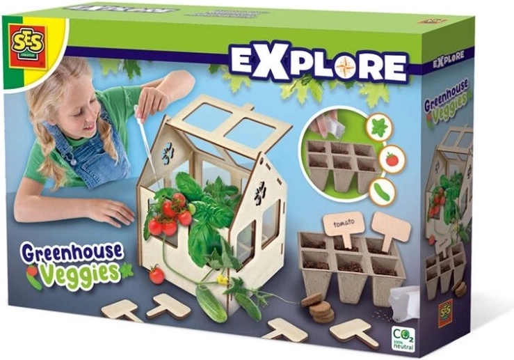 SES Explore skleník so zeleninou