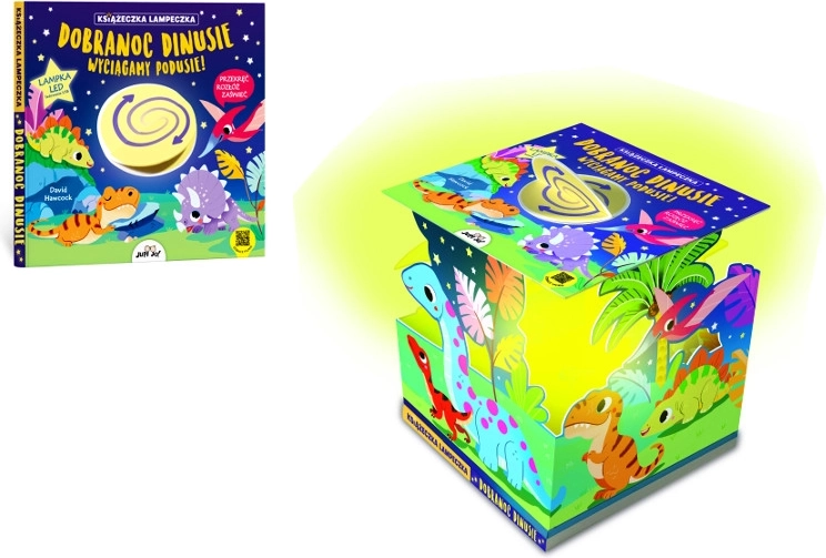 Kniha-lampika Dobrfa noc, dinosaury  USBC LED