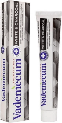 Vademecum ProLine White & Charcoal bieliaca zubná pasta 75 ml