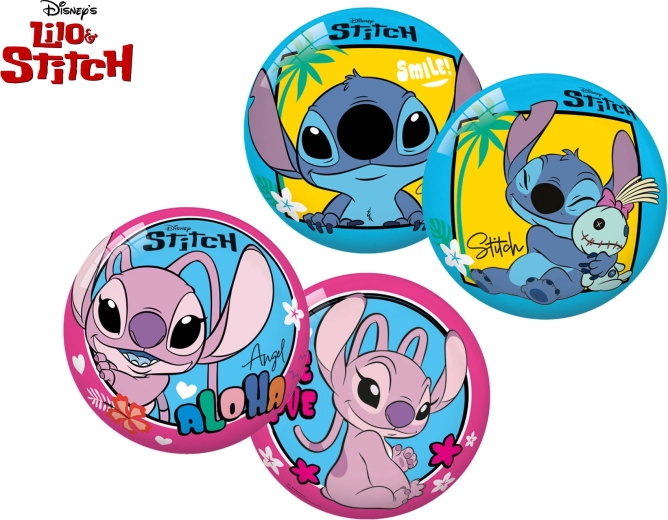 Detská lopta Lilo a Stitch 11 cm - 1 kus