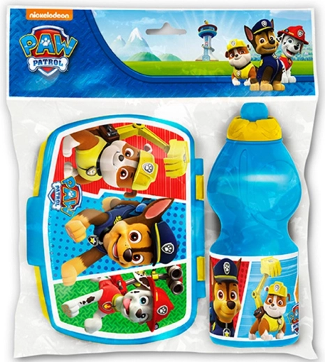 Paw Patrol desiatový set: box na desiatu a fľaša na pitie 400 ml