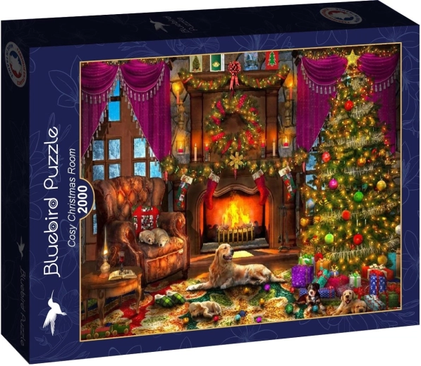 Puzzle Bluebird Útulná vianočná izba 2000 dielikov