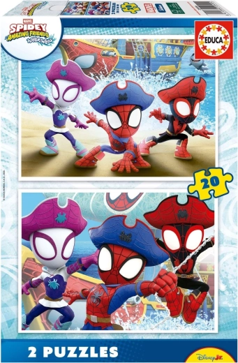 Educa puzzle Spidey a jeho úžasní priatelia 2×20 dielikov