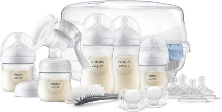 Philips Avent sada na dojčenie Natural Response s manuálnou odsávačkou a sterilizátorom do mikrovlnky