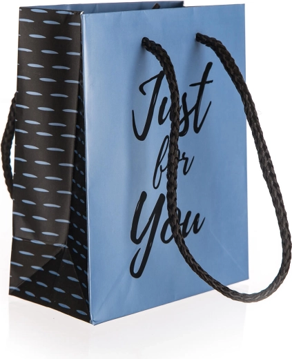 Darčeková taška Just For You Blue S 11 × 14 × 6 cm