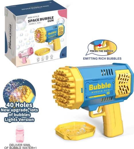 Bublifuková pištoľ Rocket so 40 otvormi