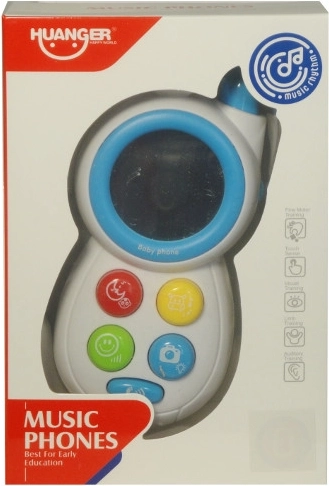 Farebný detský telefón s melódiami a zrkadielkom
