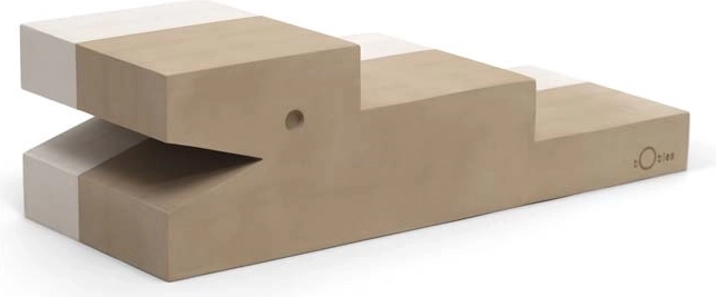 bObles krokodíl M sand grey – senzorická balančná hračka pre deti