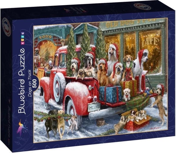 Bluebird puzzle psy v nákladnom aute 500 dielikov