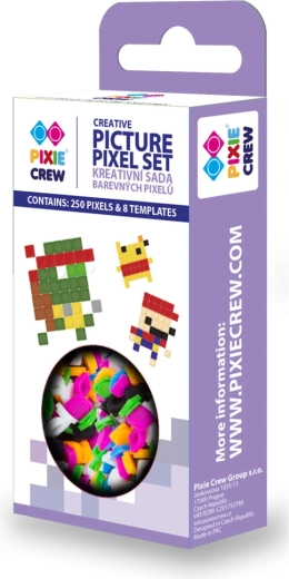 PIXIE CREW kreatívna pixelová sada – 250 pixelov a 8 šablón